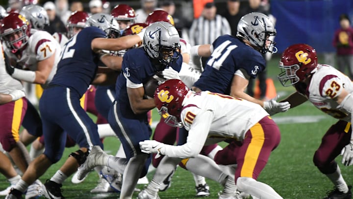 Lake Oswego lineman Dylan Marquez (62) stepped up in the playoffs after an injury opened a spot at right tackle. The Lakers will count on the sophomore to take on a bigger role next season.