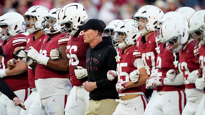 Oklahoma head coach Brent Venables walks with the team before the Saturday's game between Oklahoma and Kentucky at Gaylord Family — Oklahoma Memorial Stadium in Norman, Okla., Saturday, Oct., 17, 2026. Oklahoma head coach Brent Venables walks with the team before the Saturday's game between Oklahoma and Kentucky at Gaylord Family — Oklahoma Memorial Stadium in Norman, Okla., Saturday, Oct., 17, 2026.