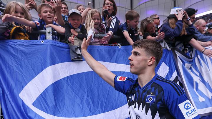 Luka Vuskovic verabschiedete sich von den Fans im Volkspark