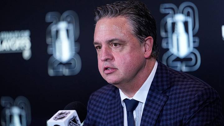 Apr 20, 2025; Toronto, Ontario, CAN; Ottawa Senators head coach Travis Green listens to a question from the media following game one of the first round of the 2025 Stanley Cup Playoffs against the Toronto Maple Leafs at Scotiabank Arena. Mandatory Credit: John E. Sokolowski-Imagn Images Apr 20, 2025; Toronto, Ontario, CAN; Ottawa Senators head coach Travis Green listens to a question from the media following game one of the first round of the 2025 Stanley Cup Playoffs against the Toronto Maple Leafs at Scotiabank Arena. Mandatory Credit: John E. Sokolowski-Imagn Images