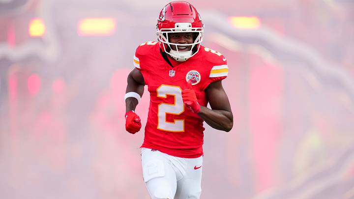 Sep 14, 2026; Kansas City, Missouri, USA; Kansas City Chiefs wide receiver Tyquan Thornton (2) takes the field prior to a game against the Denver Broncos at Arrowhead Stadium. Mandatory Credit: Jay Biggerstaff-Imagn Images Sep 14, 2026; Kansas City, Missouri, USA; Kansas City Chiefs wide receiver Tyquan Thornton (2) takes the field prior to a game against the Denver Broncos at Arrowhead Stadium. Mandatory Credit: Jay Biggerstaff-Imagn Images