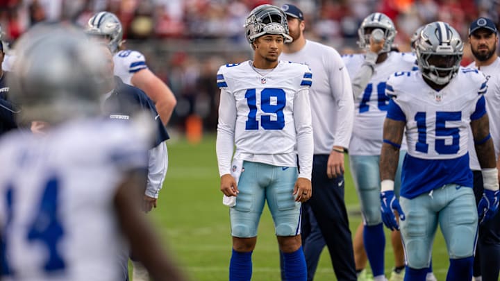 Dallas Cowboys quarterback Trey Lance 