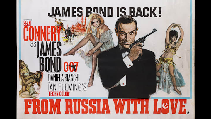 The UK Quad Advance poster of Terence Young‘s Bond film “From Russia with Love.”
