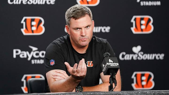 Cincinnati Bengals head coach Zac Taylor speaks to media during a press conference at Paycor Stadium, Monday, Oct. 5, 2026, in downtown Cincinnati. Cincinnati Bengals head coach Zac Taylor speaks to media during a press conference at Paycor Stadium, Monday, Oct. 5, 2026, in downtown Cincinnati.