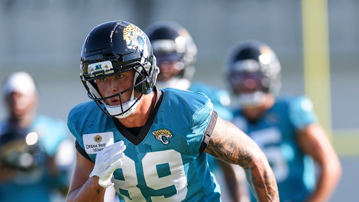 Louis Rees-Zammit at Jacksonville Jaguars training camp