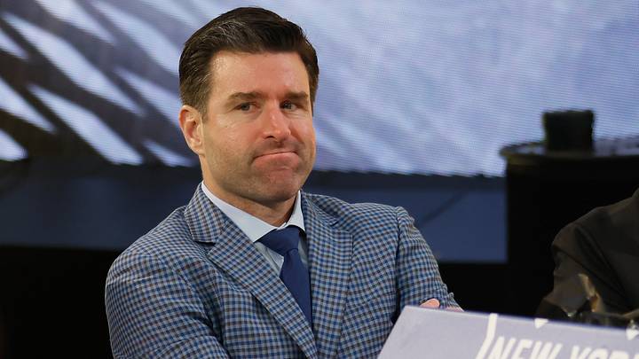 Chris Drury of the New York Rangers attends the NHL Draft at Sphere on June 29, 2024 in Las Vegas, Nevada. (Photo by Bruce Bennett/Getty Images)