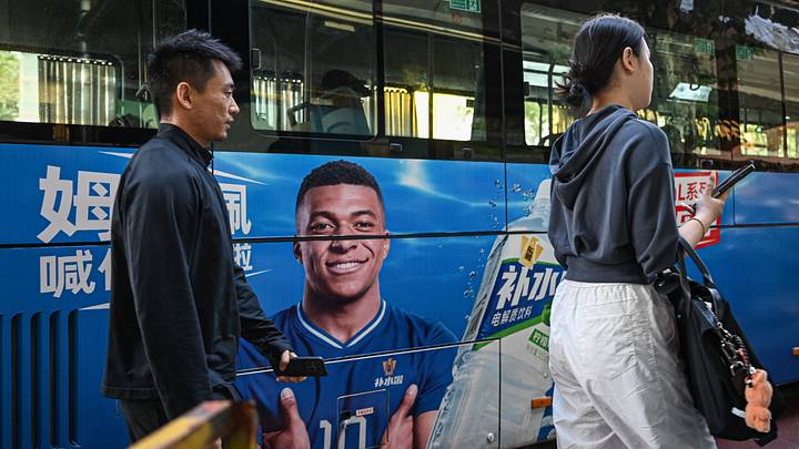 TOPSHOT-FBL-CHINA-ADVERTISING-POLITICS-MBAPPE TOPSHOT-FBL-CHINA-ADVERTISING-POLITICS-MBAPPE
