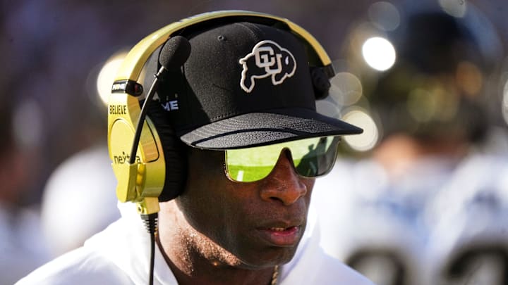 Coach Prime's future is so bright that he's gotta wear shades. Coach Prime's future is so bright that he's gotta wear shades.