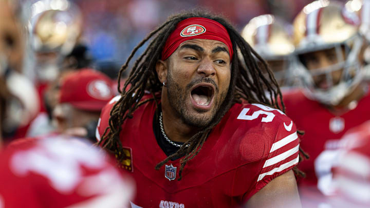 San Francisco 49ers linebacker Fred Warner (54)