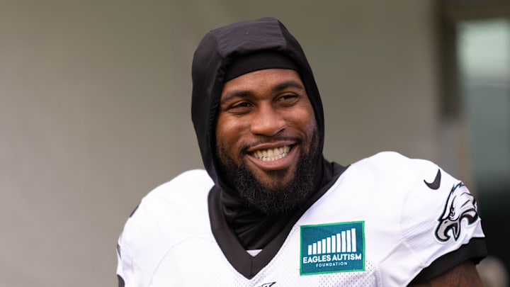 Philadelphia Eagles linebacker Haason Reddick during practice.