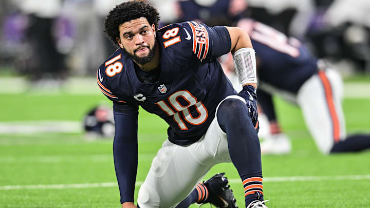 Caleb Williams' offseason of being the subject of social media has begun.