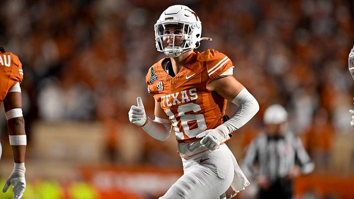 Dec 21, 2024; Austin, Texas, USA; Texas Longhorns defensive back Michael Taaffe