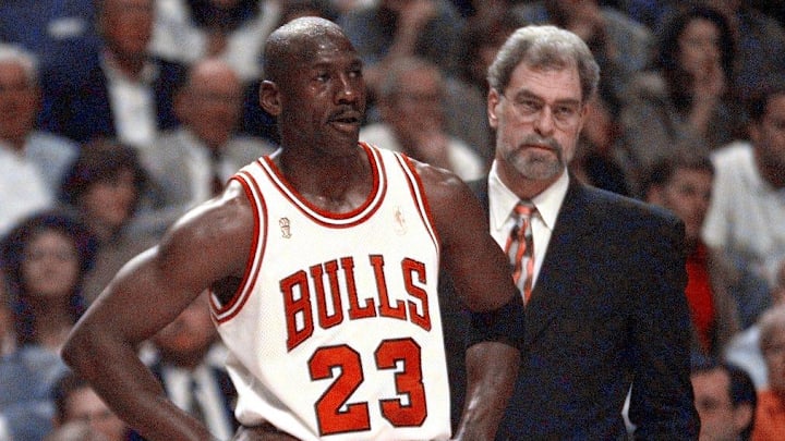 Phil Jackson entered the 1997-98 season knowing it would be his last with the Bulls. Michael Jordan insisted he wouldn't play for any other coach.
2020-04-19 Michael Phil Phil Jackson entered the 1997-98 season knowing it would be his last with the Bulls. Michael Jordan insisted he wouldn't play for any other coach.
2020-04-19 Michael Phil