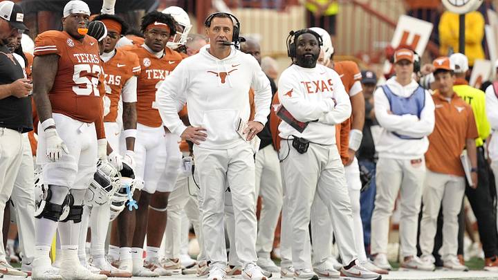 Texas Longhorns head coach Steve Sarkisian observes the second half against the Vanderbilt Commodores Texas Longhorns head coach Steve Sarkisian observes the second half against the Vanderbilt Commodores
