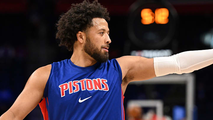 Oct 16, 2025; Detroit, Michigan, USA;  Detroit Pistons guard Cade Cunningham (2): Lon Horwedel-Imagn Images