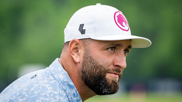 Jon Rahm practicing ahead of the 2024 PGA Championship