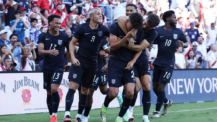 The USMNT celebrates an early Justin Ellis goal during its 4-1 win over Peru. The USMNT celebrates an early Justin Ellis goal during its 4-1 win over Peru.
