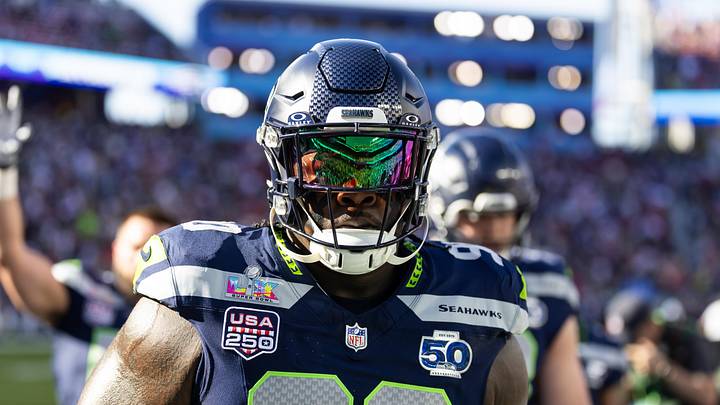 Seattle Seahawks defensive tackle Jarran Reed against the New England Patriots during Super Bowl LX at Levi's Stadium. Seattle Seahawks defensive tackle Jarran Reed against the New England Patriots during Super Bowl LX at Levi's Stadium.