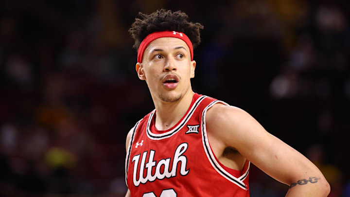 Utah Utes forward James Okonkwo (32). Utah Utes forward James Okonkwo (32).