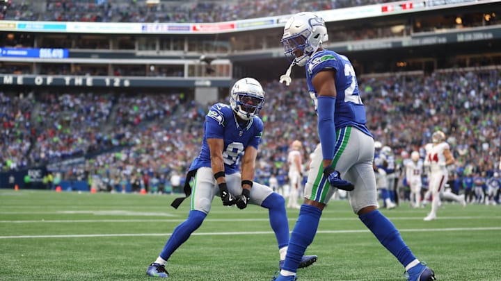 Coby Bryant of the Seattle Seahawks