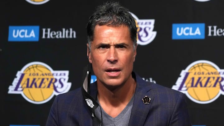 Los Angeles Lakers general manager Rob Pelinka.
