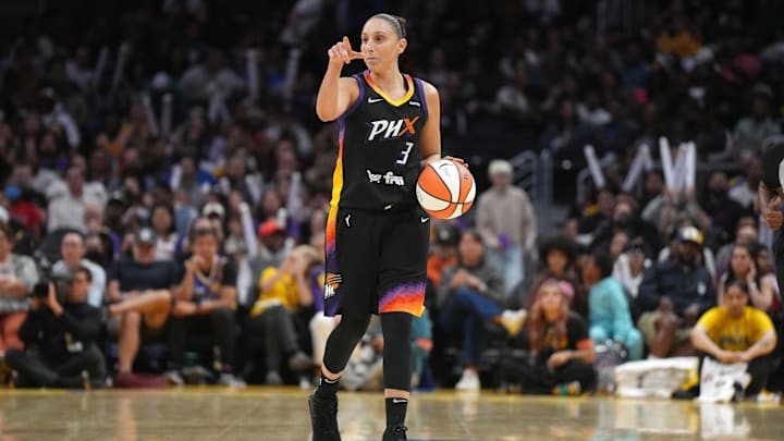 Phoenix Mercury guard Diana Taurasi on Sep 17, 2024.