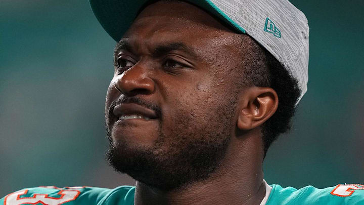 Miami Dolphins offensive lineman Austin Jackson