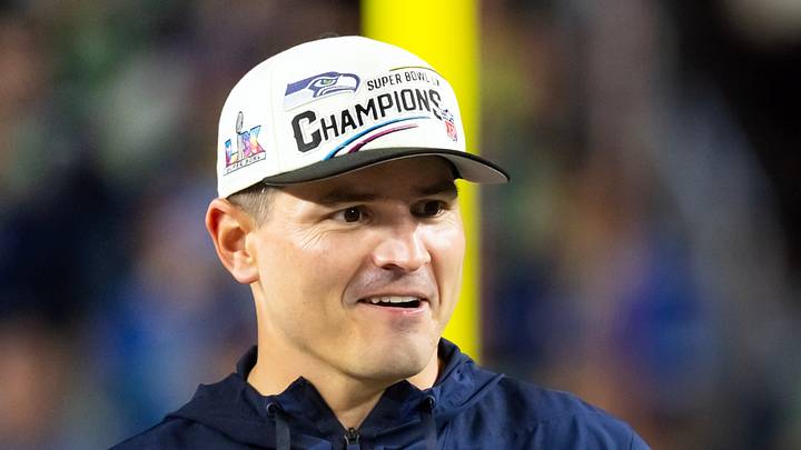 Seattle Seahawks head coach Mike Macdonald after Super Bowl LX