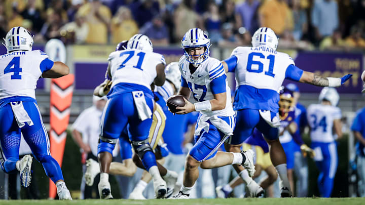 BYU QB Bear Bachmeier against East Carolina