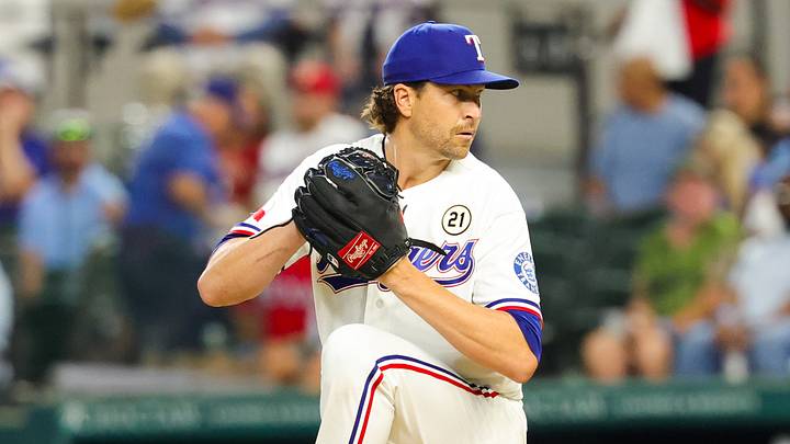 Sep 15, 2026; Arlington, Texas, USA; Texas Rangers starting pitcher Jacob Degrom (48) throws during the first inning against the Boston Red Sox at Globe Life Field. Mandatory Credit: Kevin Jairaj-Imagn Images Sep 15, 2026; Arlington, Texas, USA; Texas Rangers starting pitcher Jacob Degrom (48) throws during the first inning against the Boston Red Sox at Globe Life Field. Mandatory Credit: Kevin Jairaj-Imagn Images