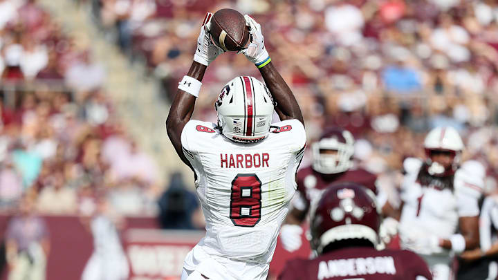 South Carolina football receiver Nyck Harbor