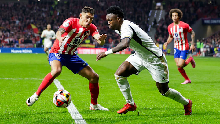 Vini Jr. se prepara para mais um Dérbi de Madrid.