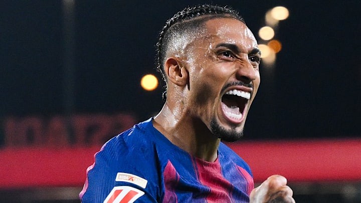 Raphinha won three trophies with Barcelona last season.