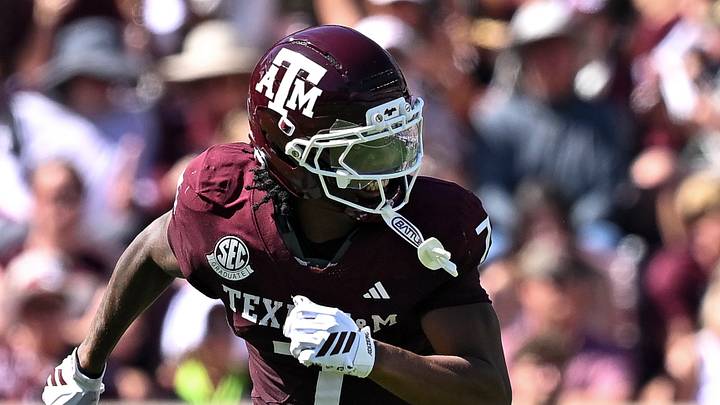 Sep 19, 2026; College Station, Texas, USA; Texas A&M Aggies wide receiver Isaiah Horton (7) runs a route during the first half against the Kentucky Wildcats at Kyle Field. Mandatory Credit: Maria Lysaker-Imagn Images Sep 19, 2026; College Station, Texas, USA; Texas A&M Aggies wide receiver Isaiah Horton (7) runs a route during the first half against the Kentucky Wildcats at Kyle Field. Mandatory Credit: Maria Lysaker-Imagn Images