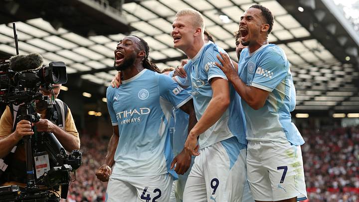 Man City's superstars celebrate Erling Haaland's derby day winner Man City's superstars celebrate Erling Haaland's derby day winner
