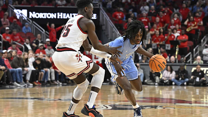 UNC basketball guard Ian Jackson versus Louisville UNC basketball guard Ian Jackson versus Louisville