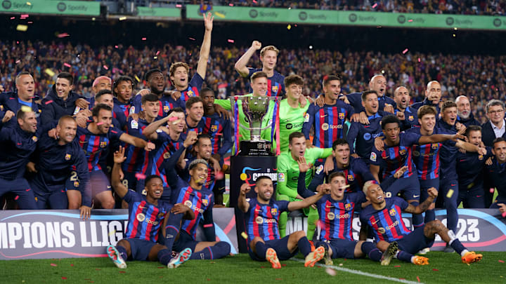 FC Barcelona cuando salió campeón de LaLiga en la temporada 2022-23