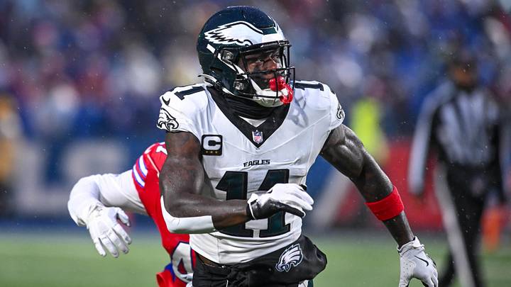 Dec 28, 2025; Orchard Park, New York, USA; Philadelphia Eagles wide receiver A.J. Brown (11) looks to receive a pass in the first quarter against the Buffalo Bills at Highmark Stadium. Mandatory Credit: Mark Konezny-Imagn Images Dec 28, 2025; Orchard Park, New York, USA; Philadelphia Eagles wide receiver A.J. Brown (11) looks to receive a pass in the first quarter against the Buffalo Bills at Highmark Stadium. Mandatory Credit: Mark Konezny-Imagn Images