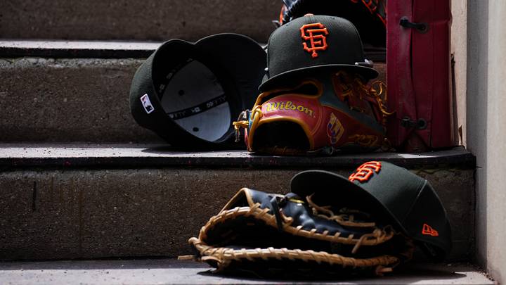 San Francisco Giants game hats | Credit: Aaron Doster San Francisco Giants game hats | Credit: Aaron Doster