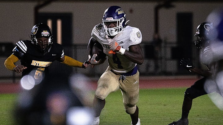 Marianna plays Rutherford at Tommy Oliver Stadium in Panama City, Fla., Sept. 30, 2024. Marianna won the game, 56-21. (Tyler Orsburn/News Herald)
