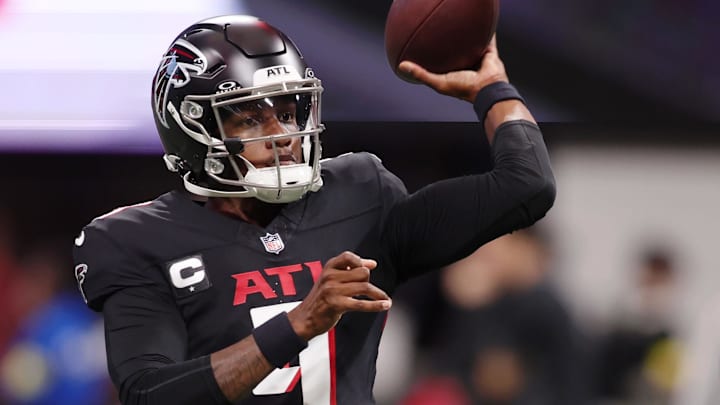 Sep 7, 2025; Atlanta, Georgia, USA; Atlanta Falcons quarterback Michael Penix Jr. (9) Mandatory Credit: Brett Davis-Imagn Images Sep 7, 2025; Atlanta, Georgia, USA; Atlanta Falcons quarterback Michael Penix Jr. (9) Mandatory Credit: Brett Davis-Imagn Images