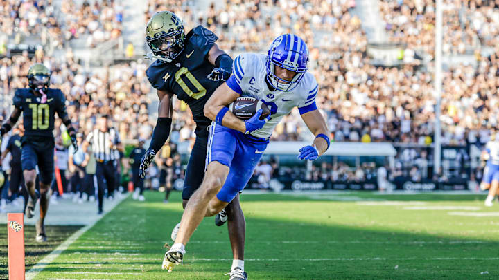 BYU wide receiver Chase Roberts against UCF