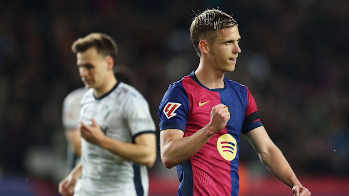 Dani Olmo played 84 minutes for Spain and 48 hours later came off injured after just 28 minutes for Barca.