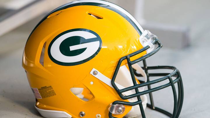 Green Bay Packers helmet; Jeff Hanisch-USA TODAY Sports