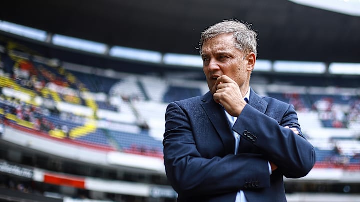 El entrenador de Cruz Azul Diego Aguirre.