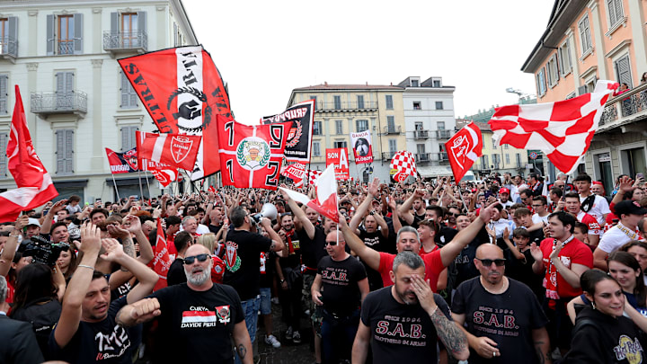 Tifosi del Monza in festa