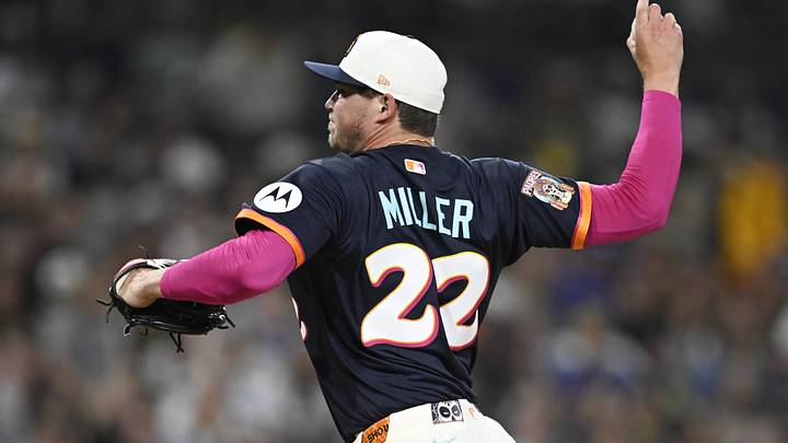San Diego Padres pitcher Mason Miller. San Diego Padres pitcher Mason Miller.