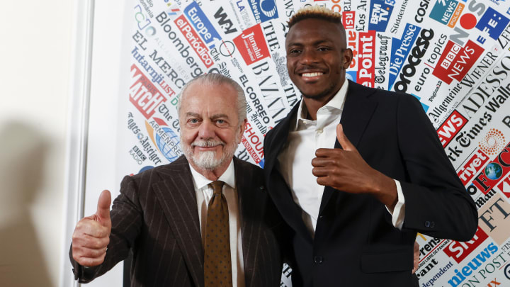 SSC Napoli's footballer Viktor Osimhen awarded by the Foreign Press Association in Italy SSC Napoli's footballer Viktor Osimhen awarded by the Foreign Press Association in Italy