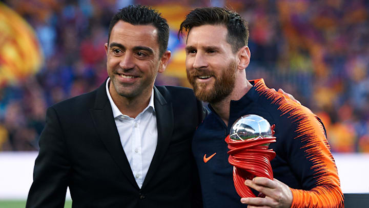 Xavi and Lionel Messi were long-time teammates at Barcelona