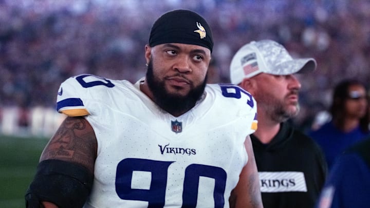 Minnesota Vikings defensive lineman Jonathan Bullard against the Los Angeles Rams during an NFC wild card game